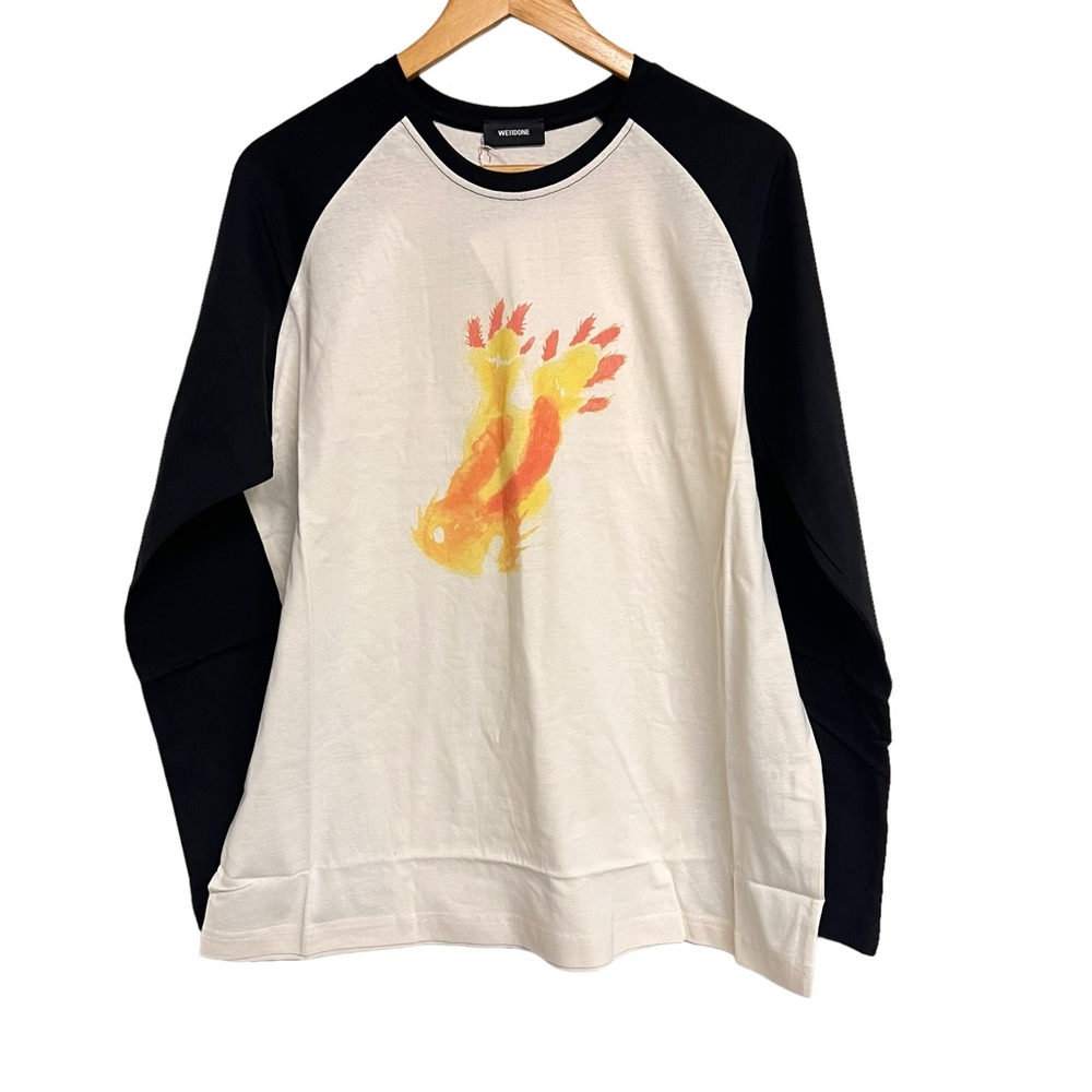 New We11done Monster‎ Long Sleeve Raglan T-shirt
